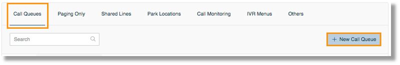 Click Call Queues, and then New Call Queues.