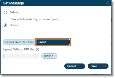 Click import