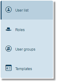 user list is displayed by default.