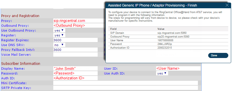 Look for Proxy and Registration and configure the settings.