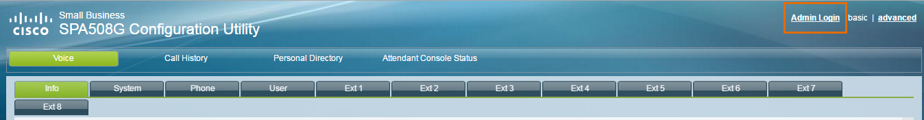 Click Admin Login