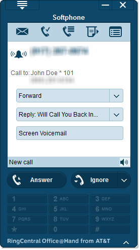 Image of softphone features