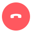 The End Call button ends an active call.