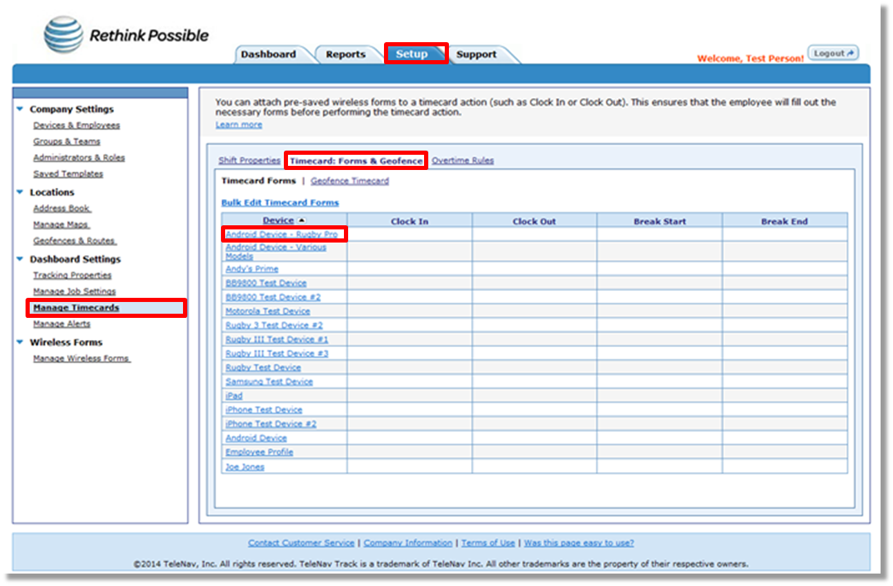 timecard forms