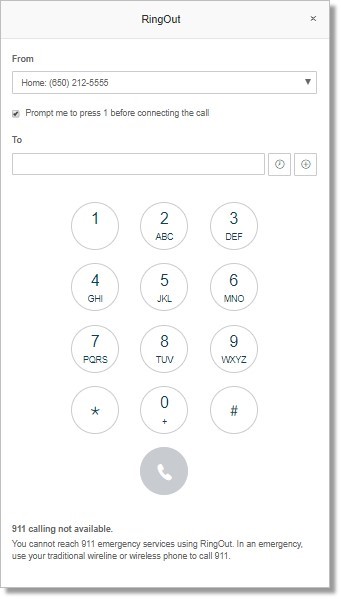 Click Call to RingOut