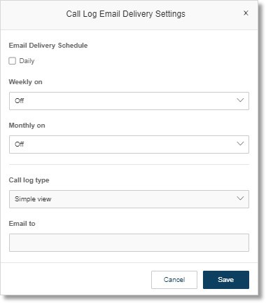   Select the email delivery schedule