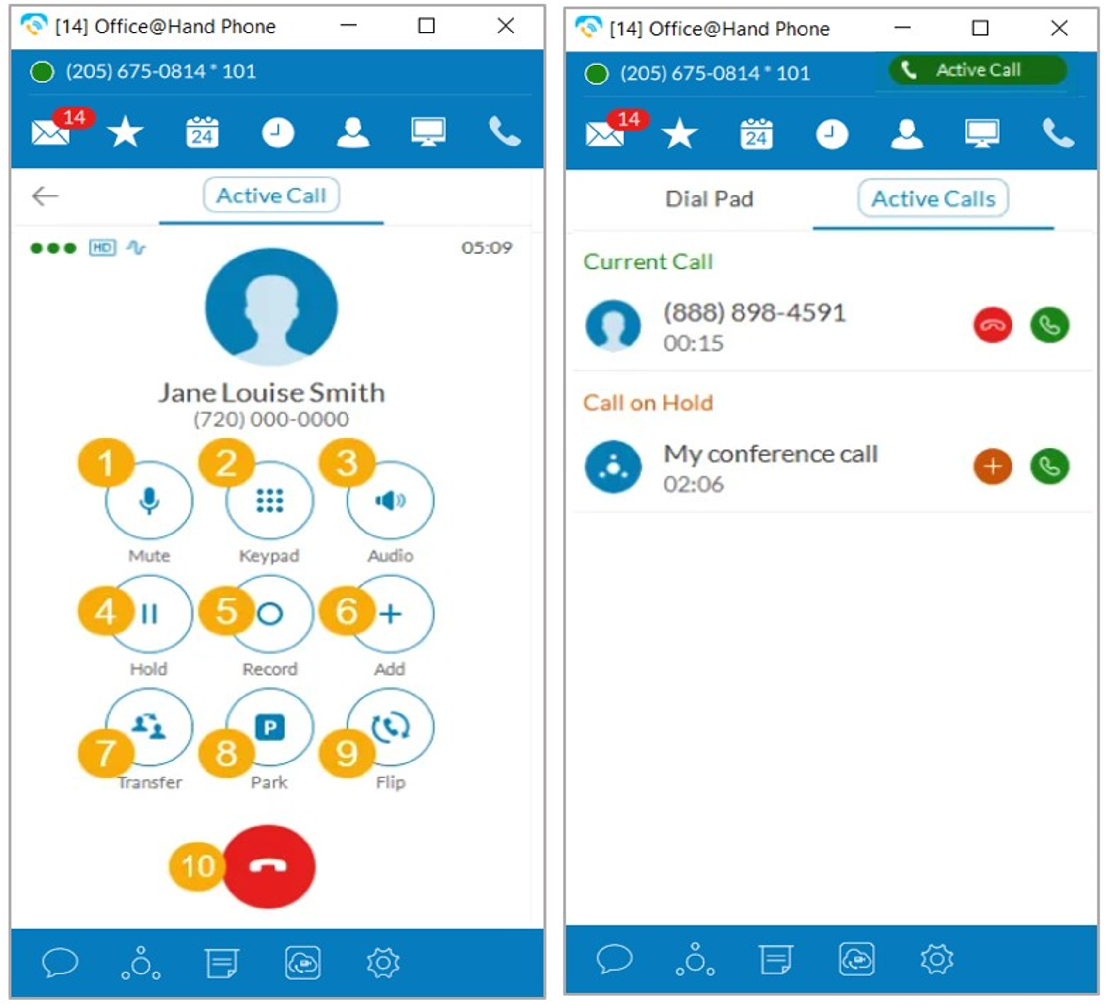 Active Call Controls