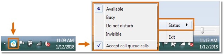 Change DND and presence status via desktop app for Windows