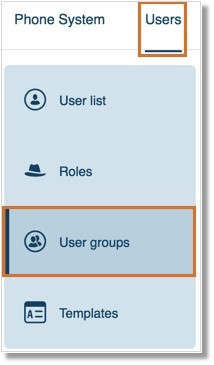 Go to Users > User groups.