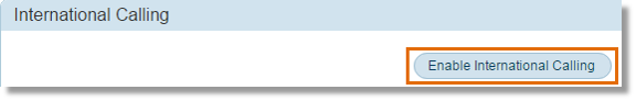 Click Enable International Calling.