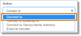 A caller can press the numbers 0 to 9 in the IVR Menu. Specify where the call goes when the number indicated in Key press is selected by the caller.