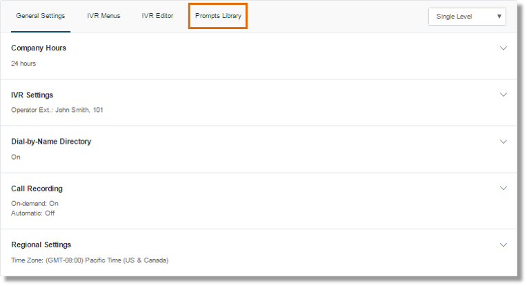 Click Prompts Library.
