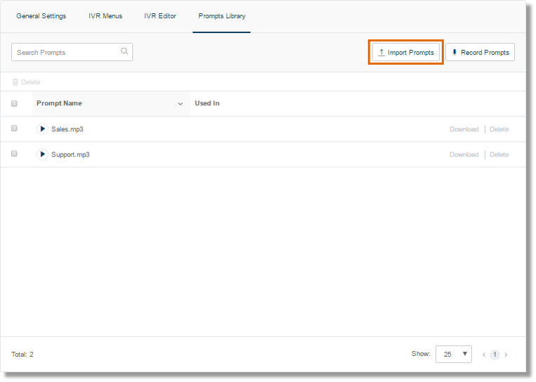 Click Import Prompts.