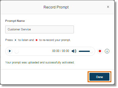 Click the Download button to save a copy of your recording if needed. Click Done.
