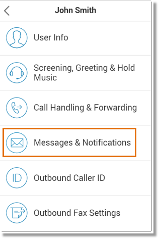 Tap Messages and Notifications.