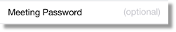 Meeting Password