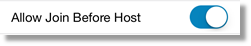 Allow join before host
