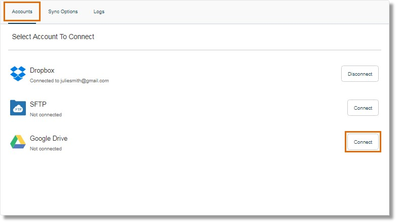 Click Connect