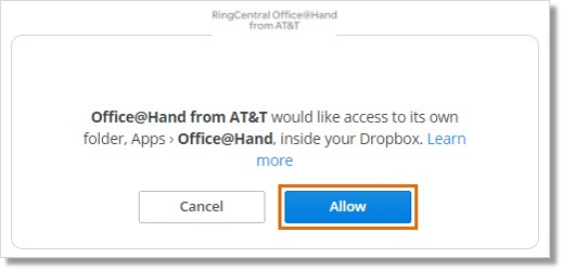 Click Allow