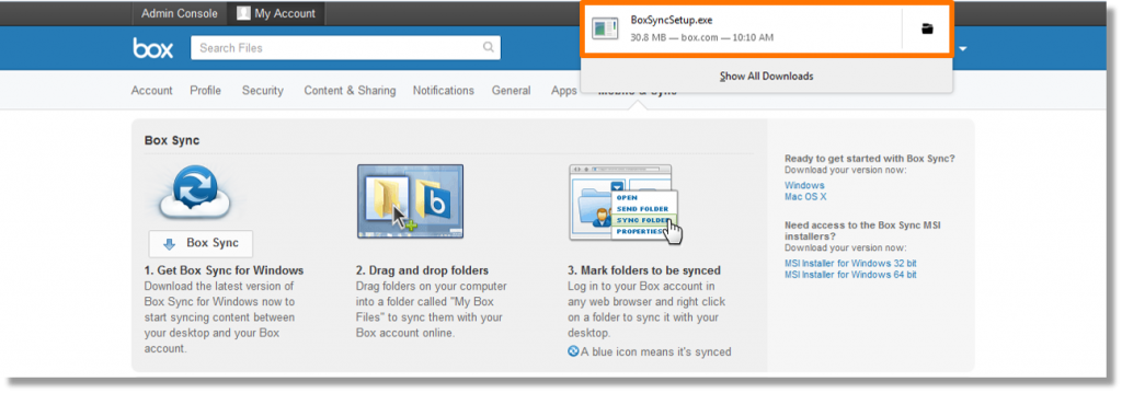 box sync download windows 10