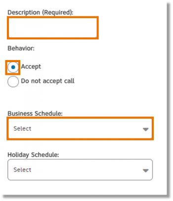 Fill in and select appropriate fields