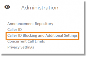 Click Caller ID Blocking and Additional Details