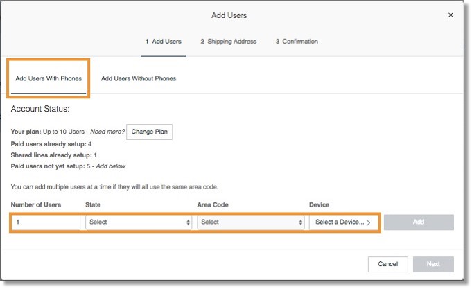 Click Add Users.