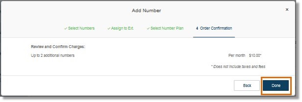 Click Done to confirm.