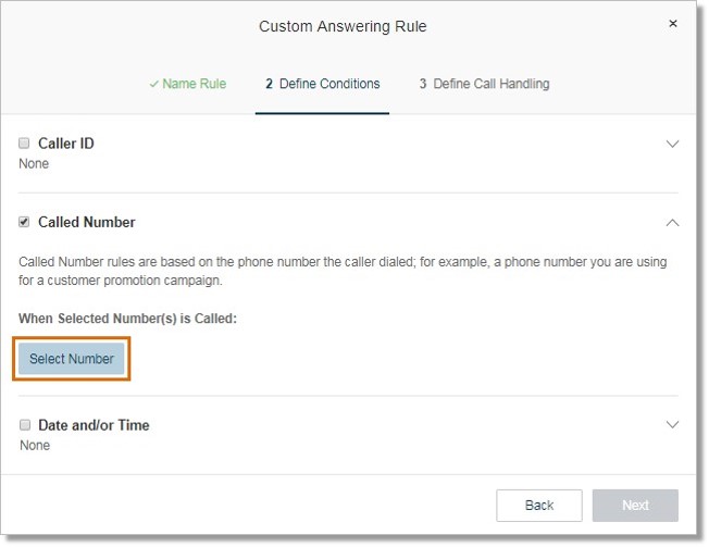 Click Select Number.