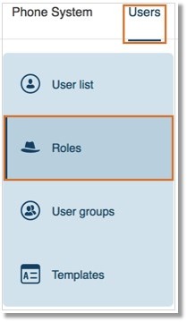 Go to Users > Roles