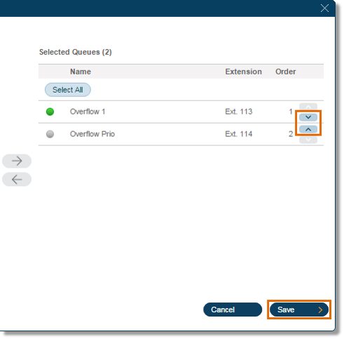 You can change the Priority clicking on the arrows to change the Order. Click Save.