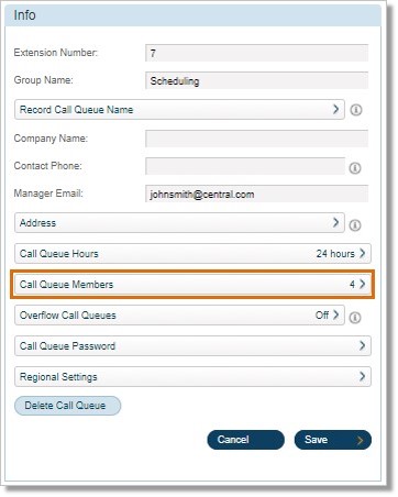 Click Call Queue Members.