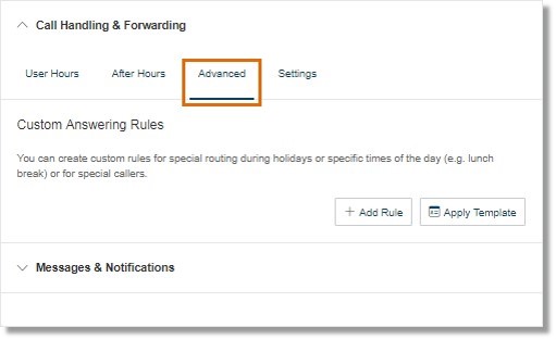 You can create custom rules for special routing during holidays or specific times of the day (e.g. lunch break) or for special callers.