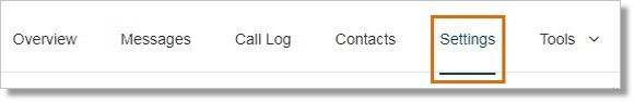 Click Settings.
