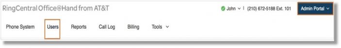 Go to Admin Portal > Users.
