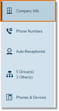 Click Company Info.