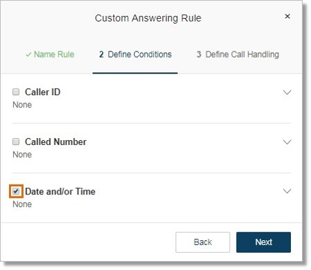 Click the Date and/or Time checkbox.