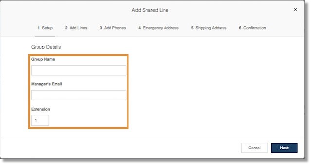 Provide the Group Name, Manager's Email, Extension.