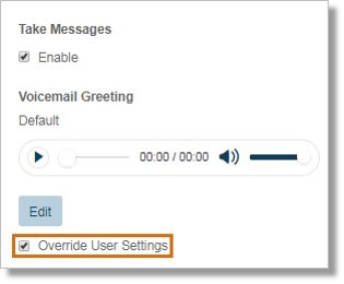 Ensure that the Override User Settings checkbox is checked.