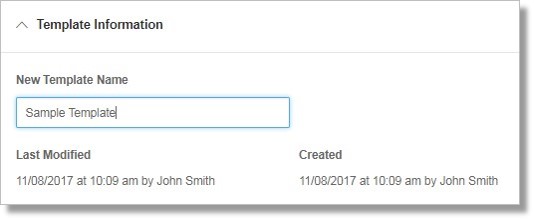Enter the new name of the template.