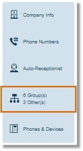Go to Phone System > Groups.