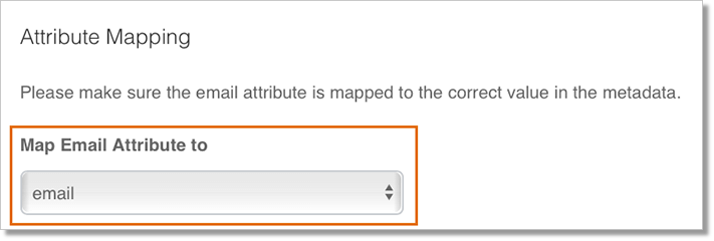 Select attribute in your metadata which should be mapped to email at the Office@Hand side.