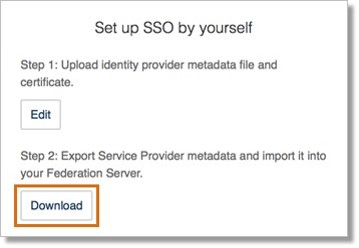 Download the SP metadata and import it into your IDP server to complete the configuration on your IDP side.