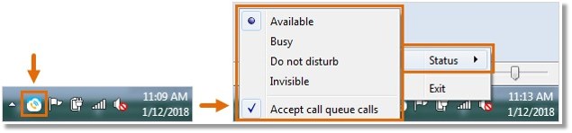 Easily switch your DND and Presence status