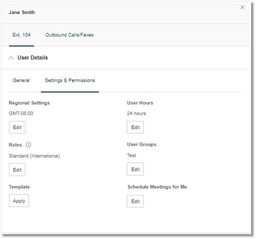Settings & Permissions tab