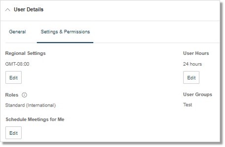 Settings & Permissions tab