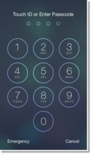 You will be asked to unlock your phone using Touch ID or by entering your PIN to continue if your phone requires protection for unlocking the screen.