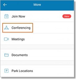 Tap Conferencing.