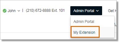 Administrators should log in to Office@Hand account then go to My Extension to view the Conference calling details.