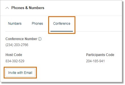 Click the Conference tab.
